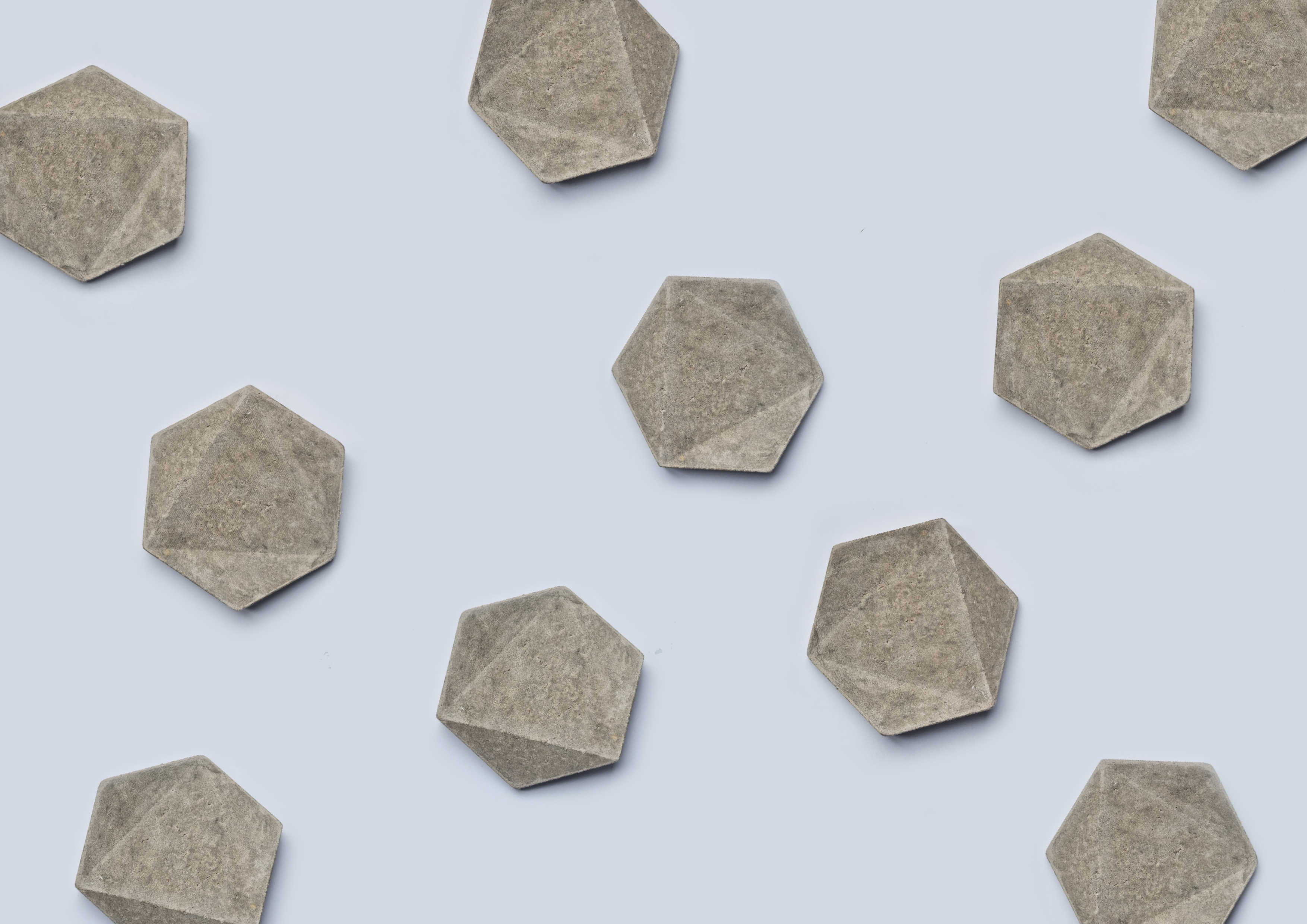 Duo Design hexagonal wall tiles in various rotations